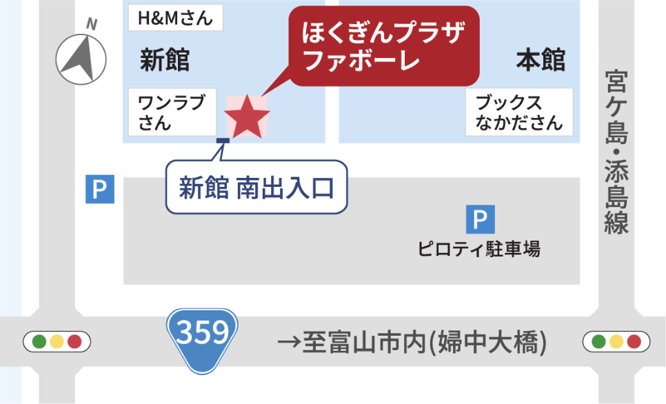 プラザファボーレ 地図